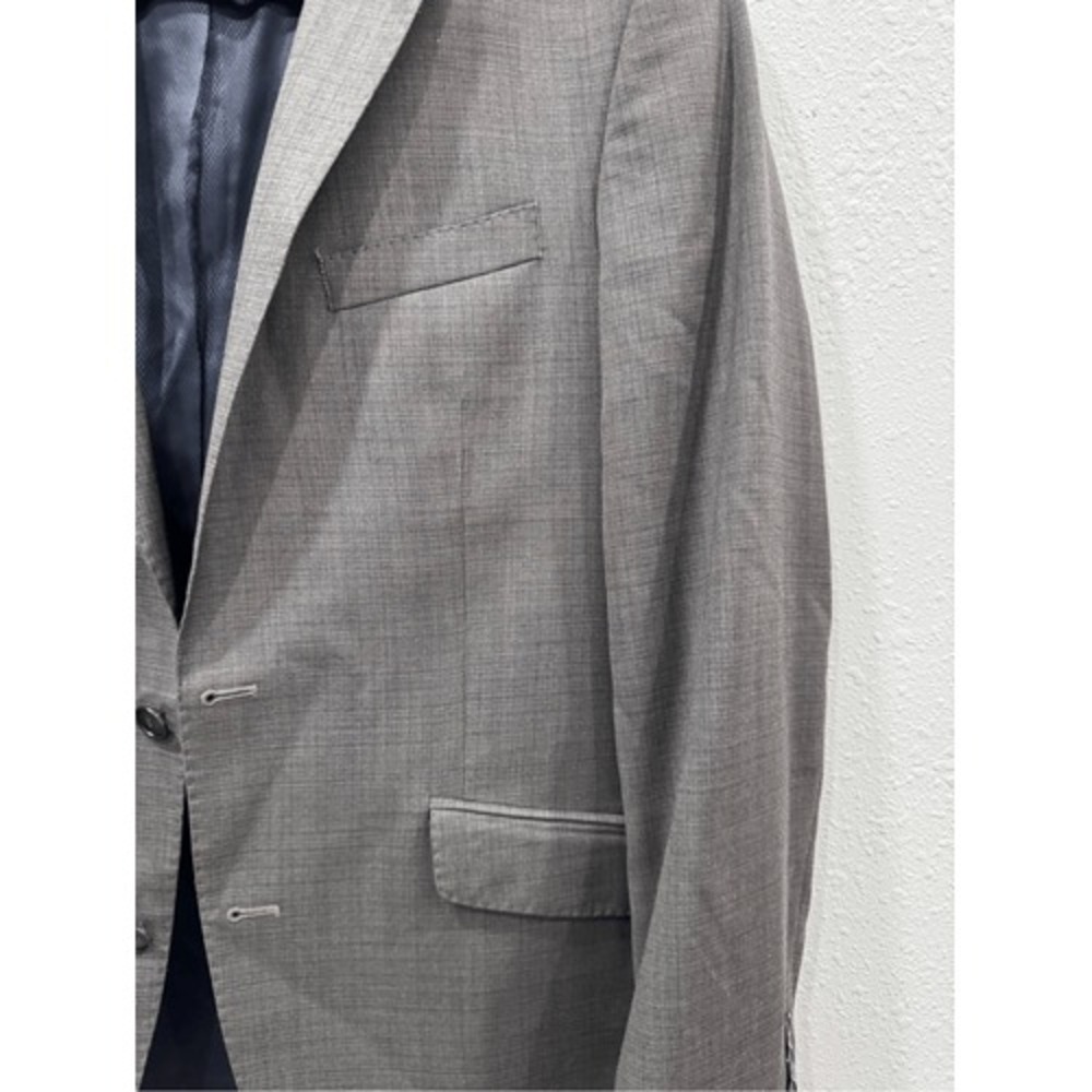 Kenneth Cole New York Mens Gray 100% Wool Two Button Blazer Sport Coat 40R ML558 - Picture 3 of 9